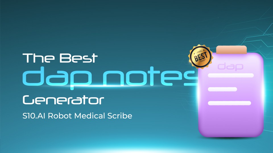The Best DAP Note Generator: S10.AI Robot Medical Scribe