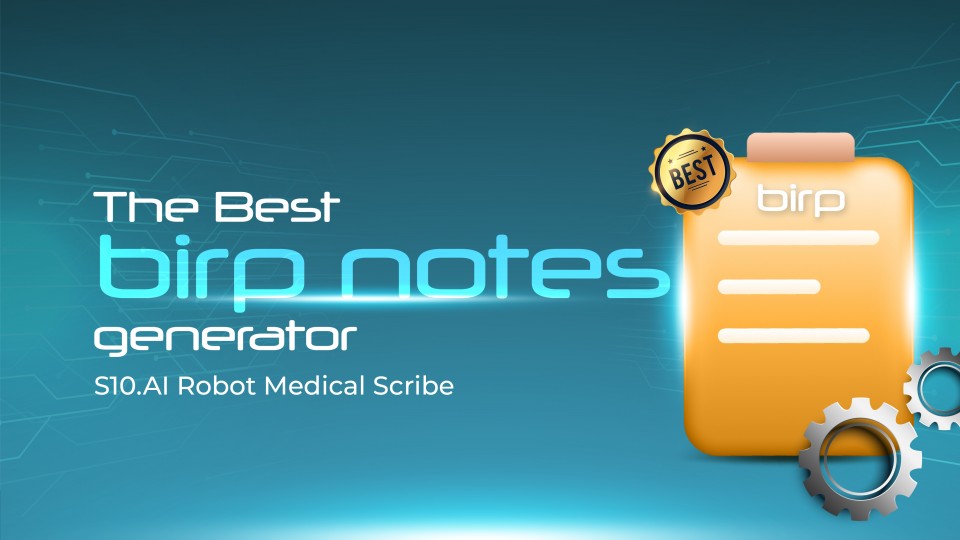 The Best BIRP Note Generator: S10.AI Robot Medical Scribe