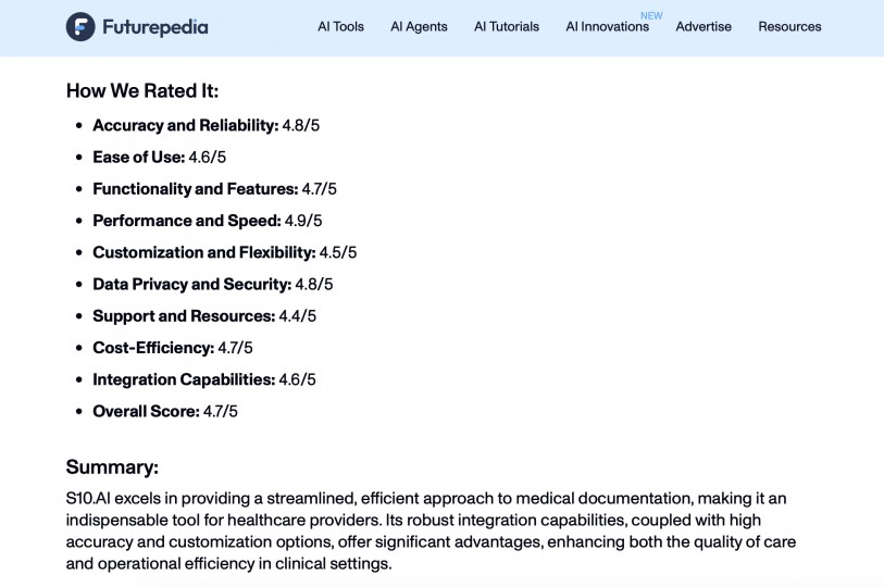Top AI Medical Scribe of 2024 According to Futurepedia