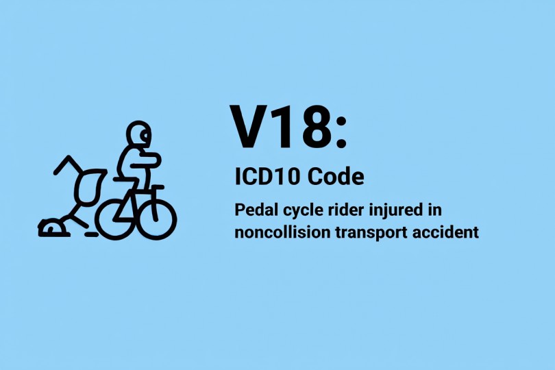 V18: ICD10 Code for Pedal cycle rider injured in noncollision transport ...
