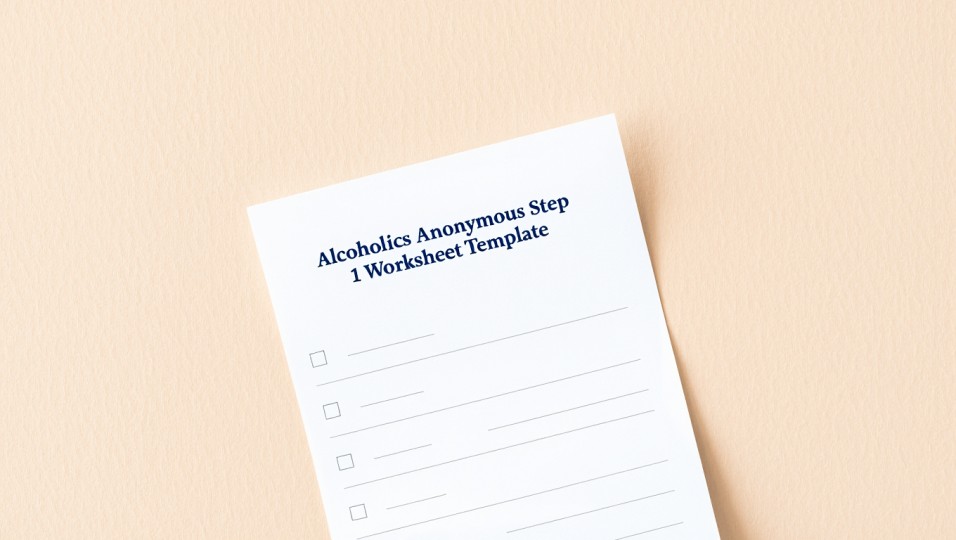 Alcoholics Anonymous Step 1 Worksheet Template