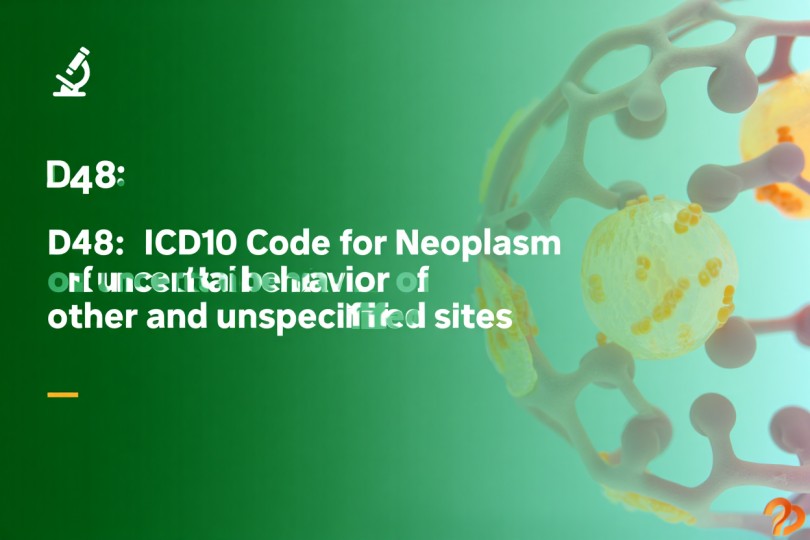 D48: ICD10 Code for Neoplasm of uncertain behavior of other and ...