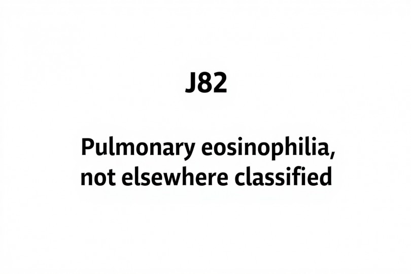 J82: Pulmonary eosinophilia, not elsewhere classified