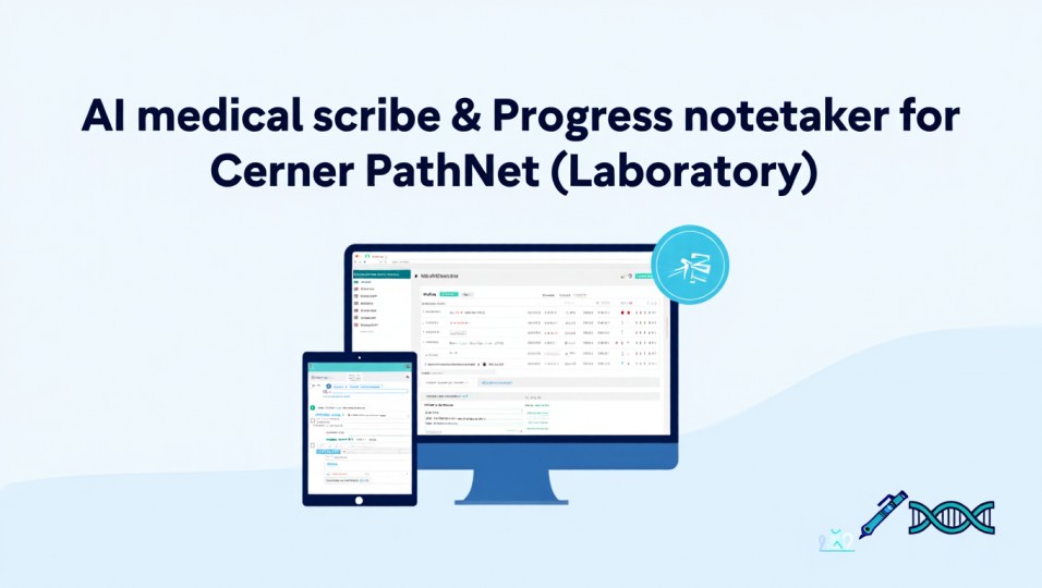 AI medical scribe & Progress notetaker for Cerner PathNet (Laboratory)