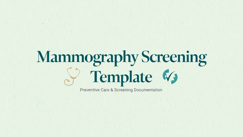 Mammography Screening Template