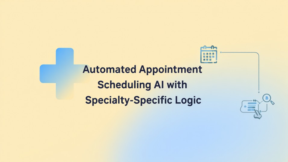 Automated Appointment Scheduling AI with Specialty-Specific Logic